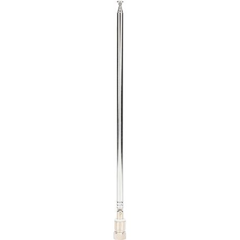 38,8 Zoll (98,6 Cm) Lange, Teleskopierbare F-stecker-autoantenne Für Fm-radio, Dab- Und Av-receiver – Einfache Installation