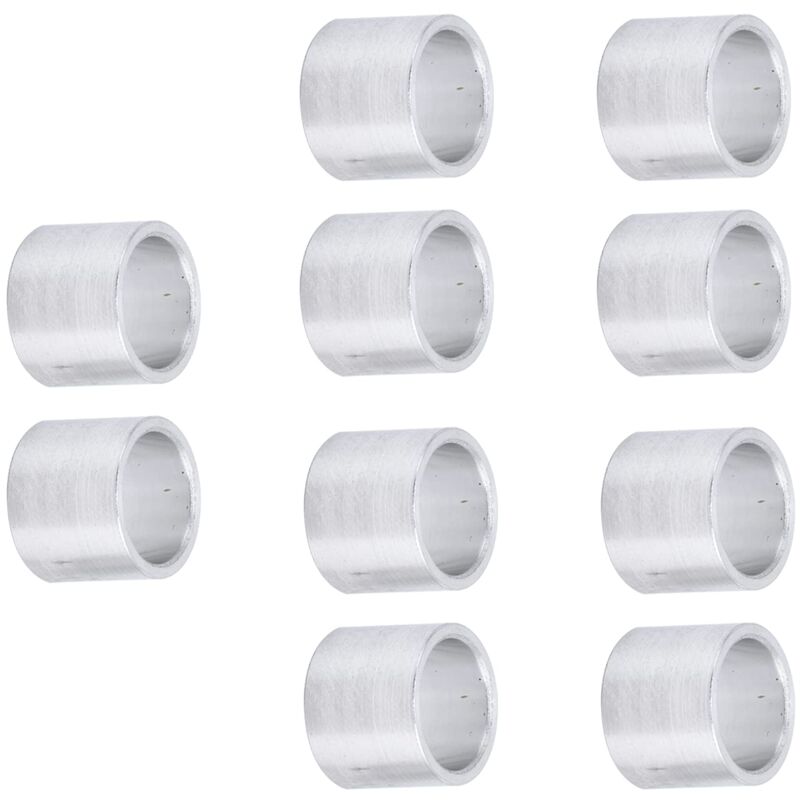 Packung Mit 10 Runden Distanzstücken Aus Aluminiumlegierung, Ohne Gewinde, 10 Mm (8 Mm) Außendurchmesser
