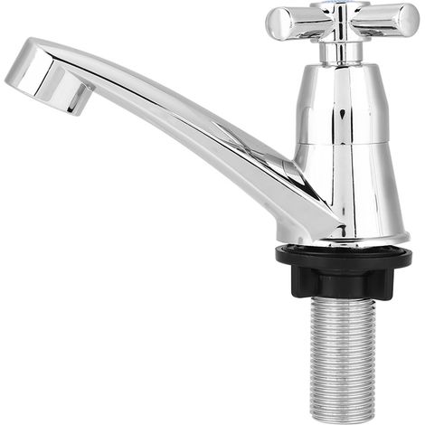 Moderne, Schlichte Spültischarmatur Mit Chrom-finish Für Badezimmer- Und Küchenwaschbecken, 3-griff-ausführung Optional (kreuzgriff)