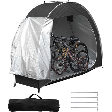 Fahrradunterstand, Tragbares Zelt, Fahrradabdeckung, Gartenzelt, Campingkuppelzelt, 210d Oxford-gewebe, Für Fahrräder, Motorräder, Gartengeräte, Rasenmäher
