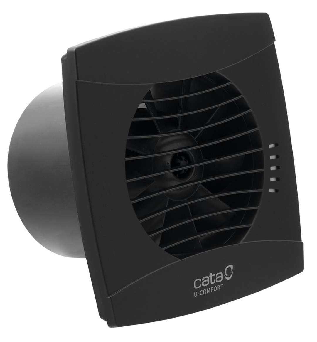 Sapho Cata Uc - Badventilator Axial Uc-12 T, Mit Timer, 12 W, Rohr 120 Mm, Schwarz 01302000