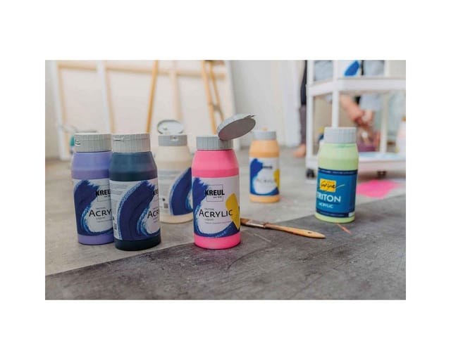 C. KREUL Acrylfarbe KREUL Acrylfarbe SOLO Goya TRITON schwarz 750ml Flasche