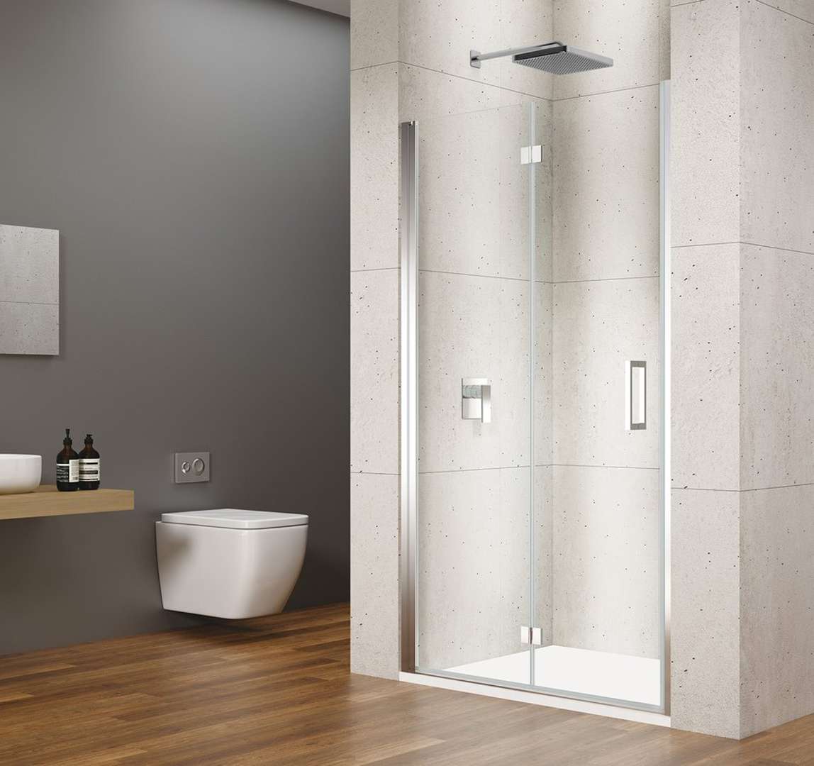 Gelco Loro - Faltbare Duschtür 100x200 Cm, Klarglas/chrom Gn4510