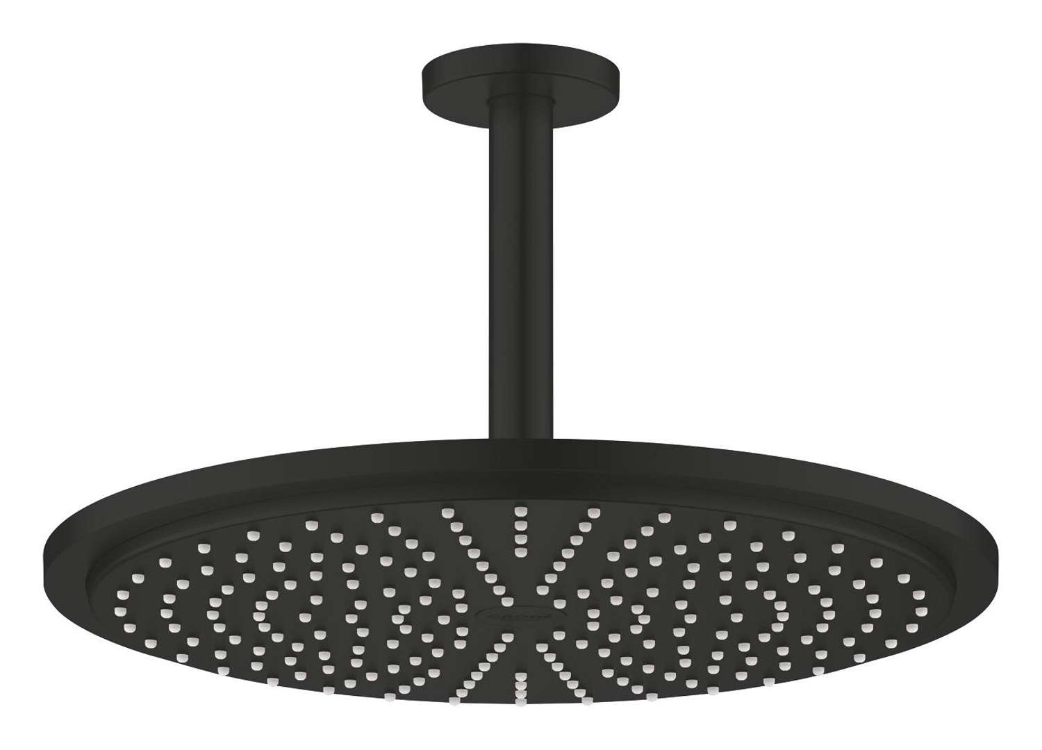 Grohe Rainshower Cosmopolitan 310 Kopfbrauseset, Deckenauslass 142mm, 1 Strahlart, Speedclean, Mattschwarz