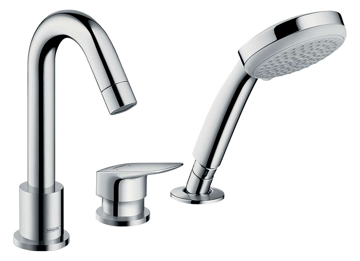 Hansgrohe Logis - Wannenrandarmatur, 3-loch Montage, Chrom 71313000