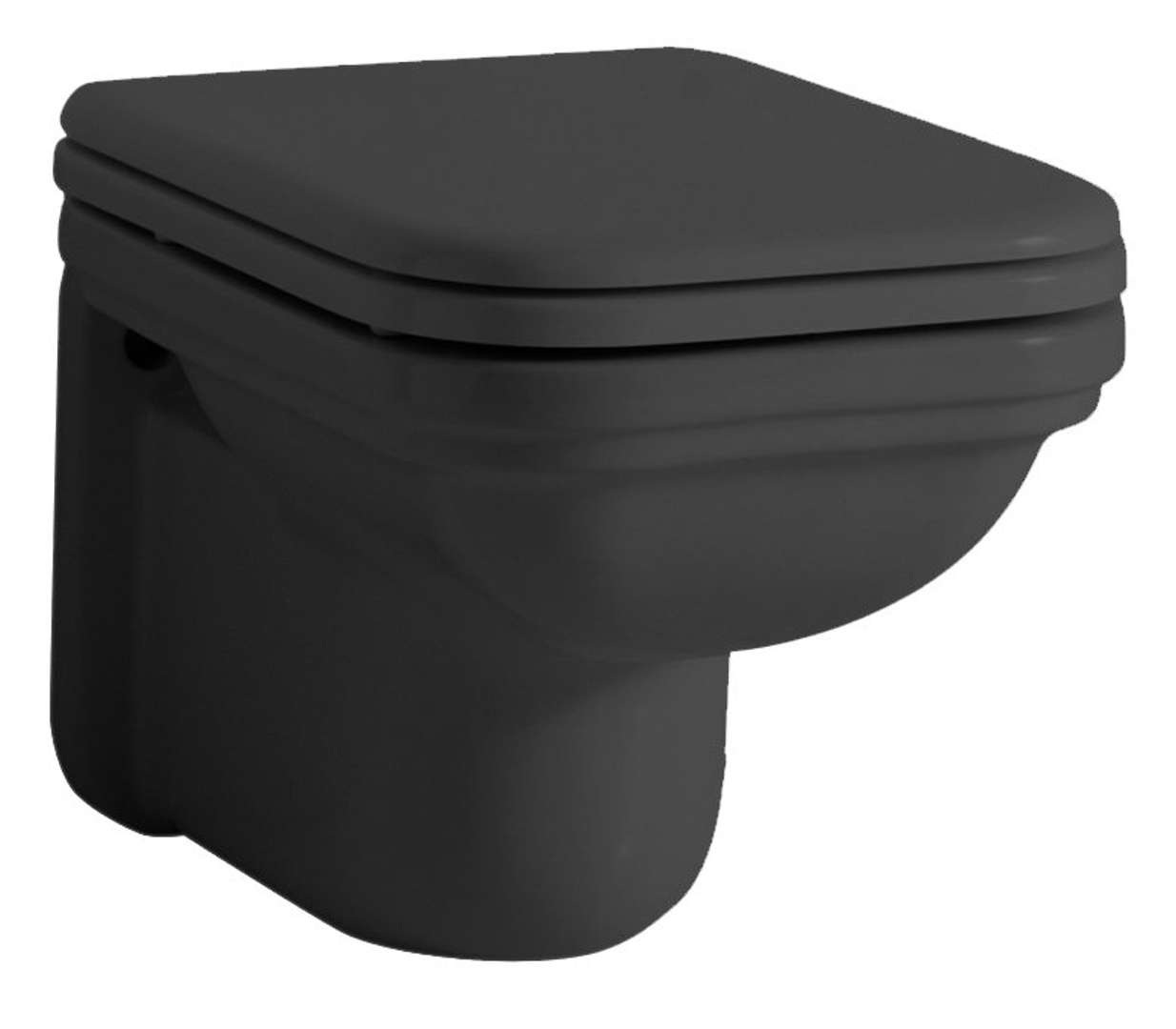 Sapho Kerasan Waldorf - Wc-kombi, Mattschwarz 411531
