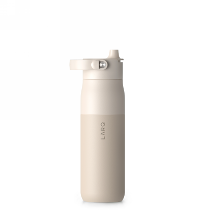 Larq Bottle Purevis 2 - Intelligente, Selbstreinigende Filterflasche, Uv-c-licht 680ml (mojave Dune)
