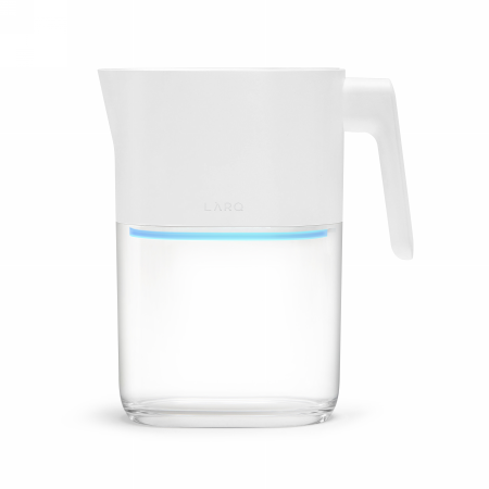 Larq Purevis Wasserfilterkrug – Intelligenter, Selbstreinigender Filterkrug 1,9 L (reinweiß)
