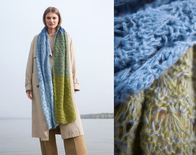 LANA GROSSA SOFFIO Häkelwolle, 215 m (flauschiges Lace-Garn aus Merino- & Baumwolle), 25 g