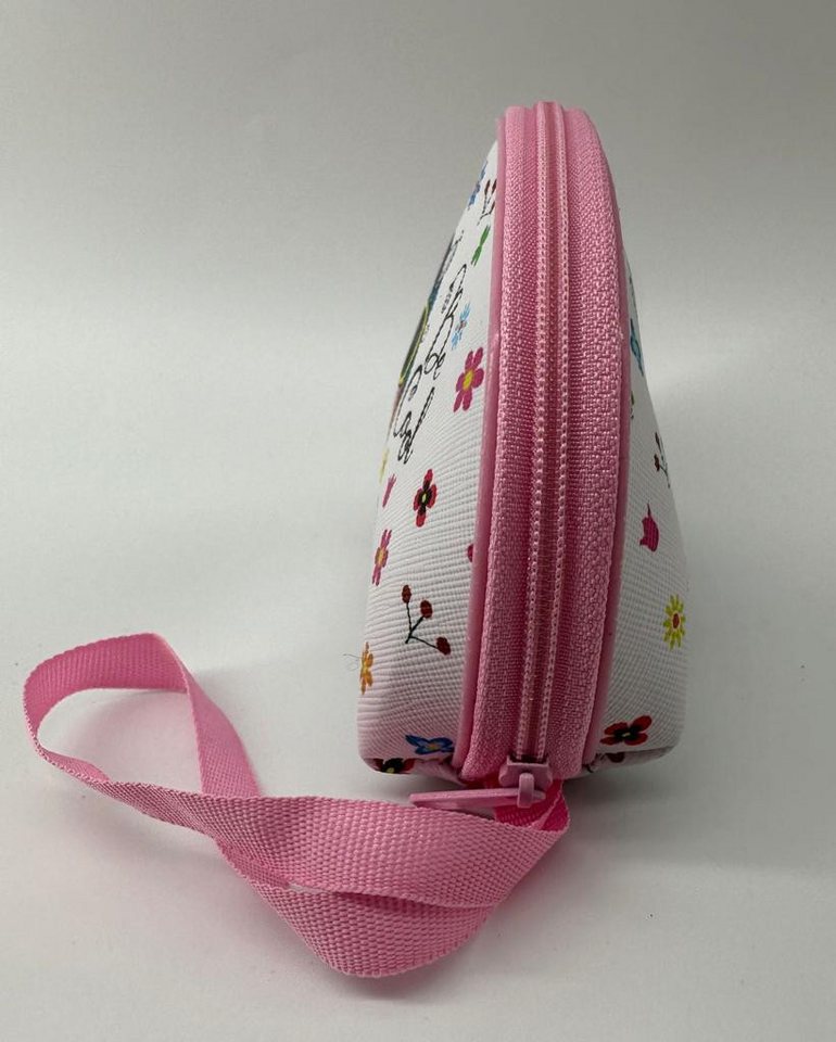 soma Aufbewahrungstasche Portemonnaie Make-up Tasche 15cm Schminktasche Einhorn rosa weiß (1-tlg), Kulturbeutel Etui Einhorn Tasche unicorn Federmäppchen für Mädchen Bild 5