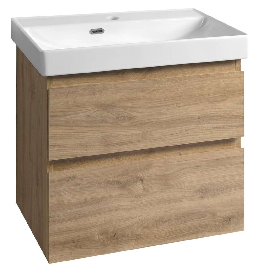 Aqualine Altair - Waschbeckenunterschrank 62x60x37 Cm, Eiche Emporio Ai368