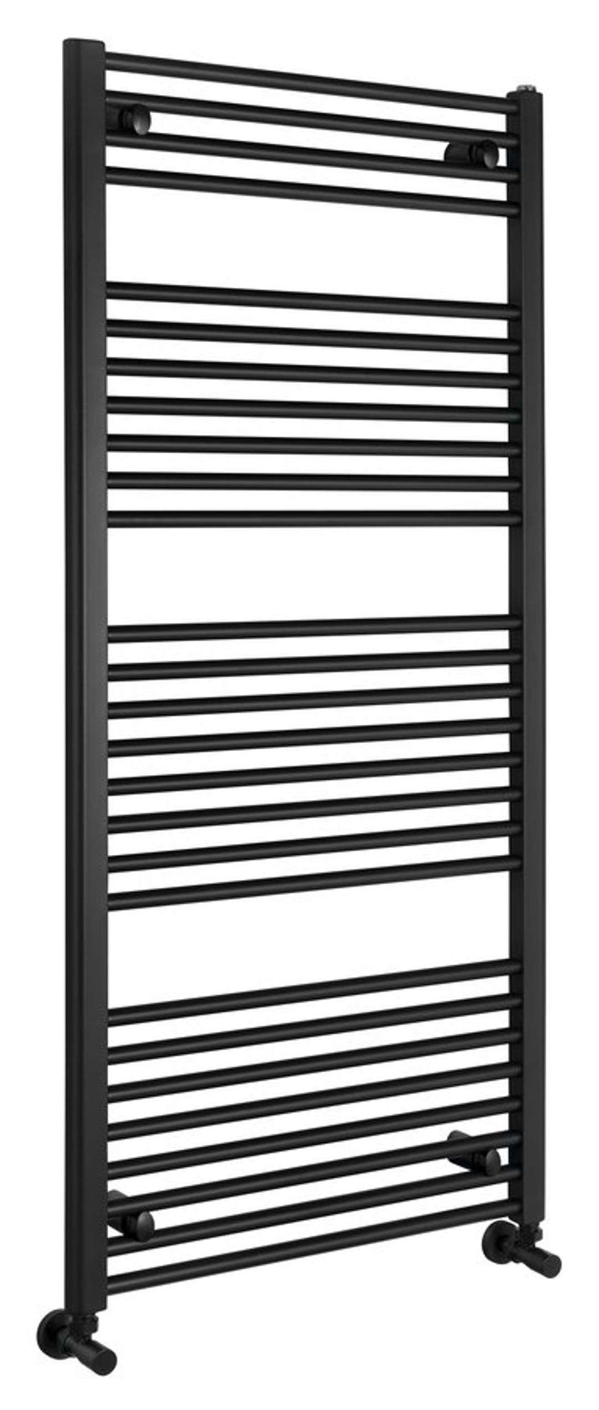Aqualine Direct - Heizkörper 60x132 Cm, 700 W, Mattschwarz Ilr36b