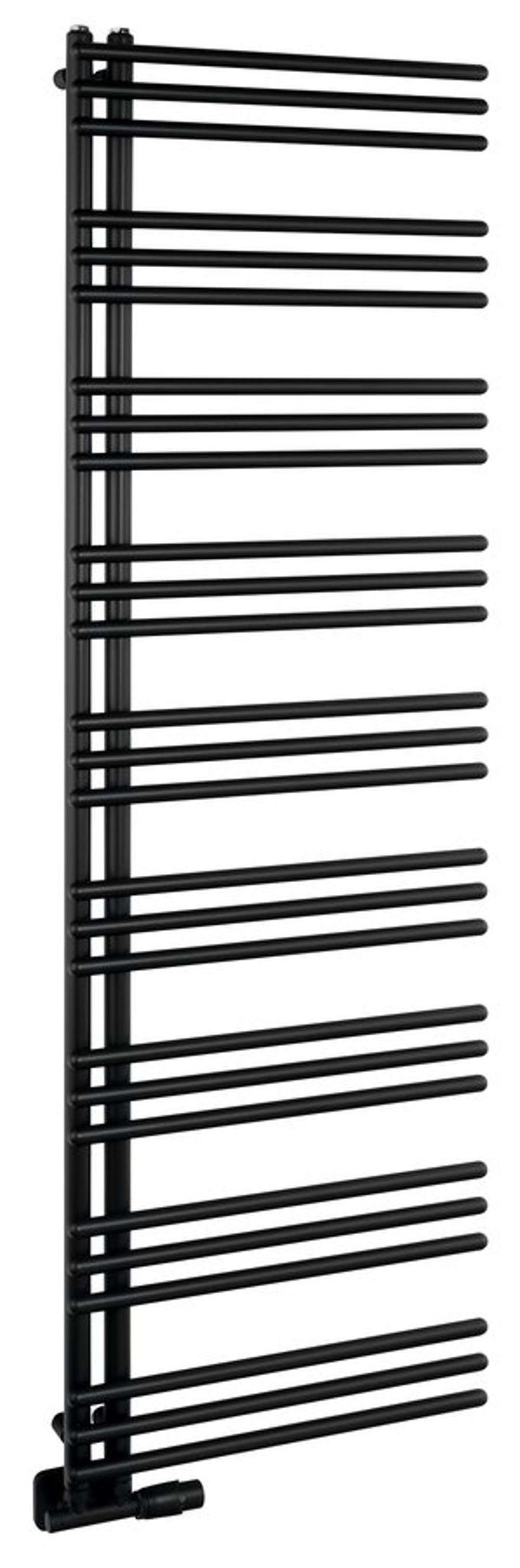 Aqualine Poseidon - Heizkörper 55x174 Cm, 700 W, Mattschwarz Ps517b