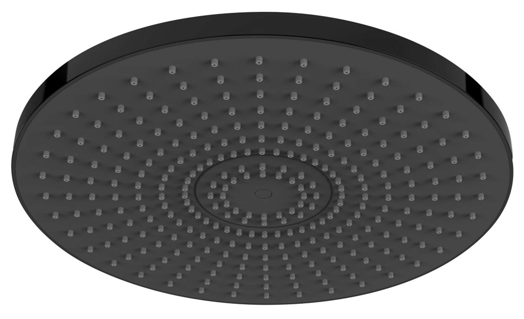 Aqualine - Kopfbrause, Durchmesser 30 Cm, Schwarz Matt Sc124b