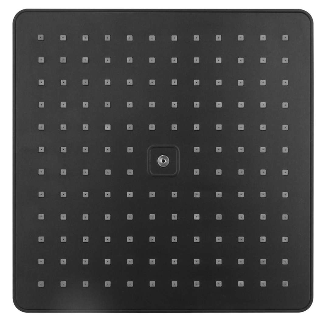 Aqualine - Kopfbrause, 30x30 Cm, Schwarz Matt Sc174b