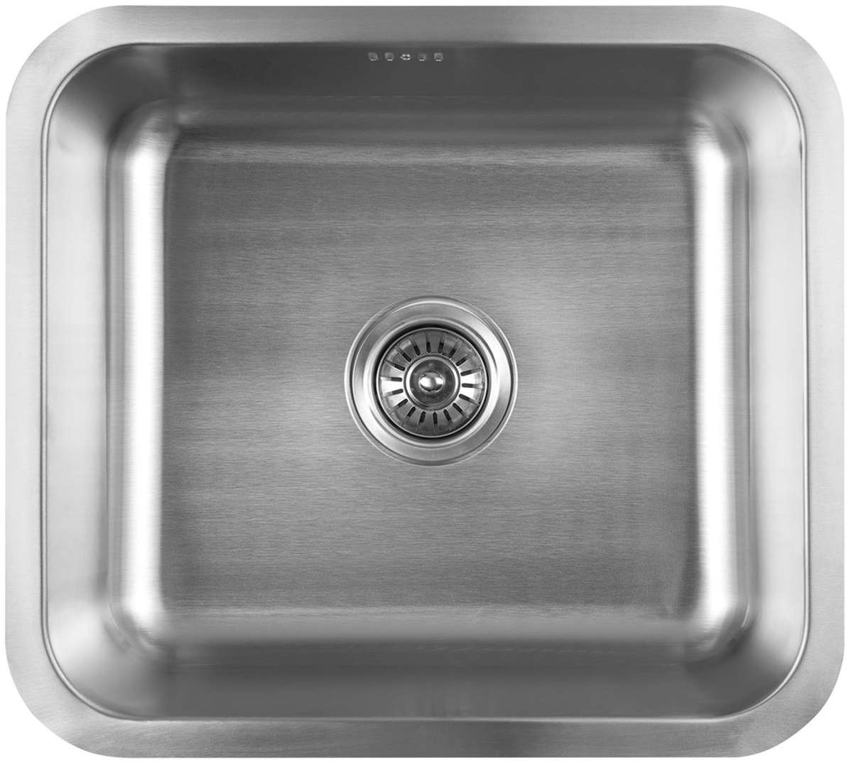 Aqualine - Spüle, 50x45 Cm, Edelstahl Aq5045