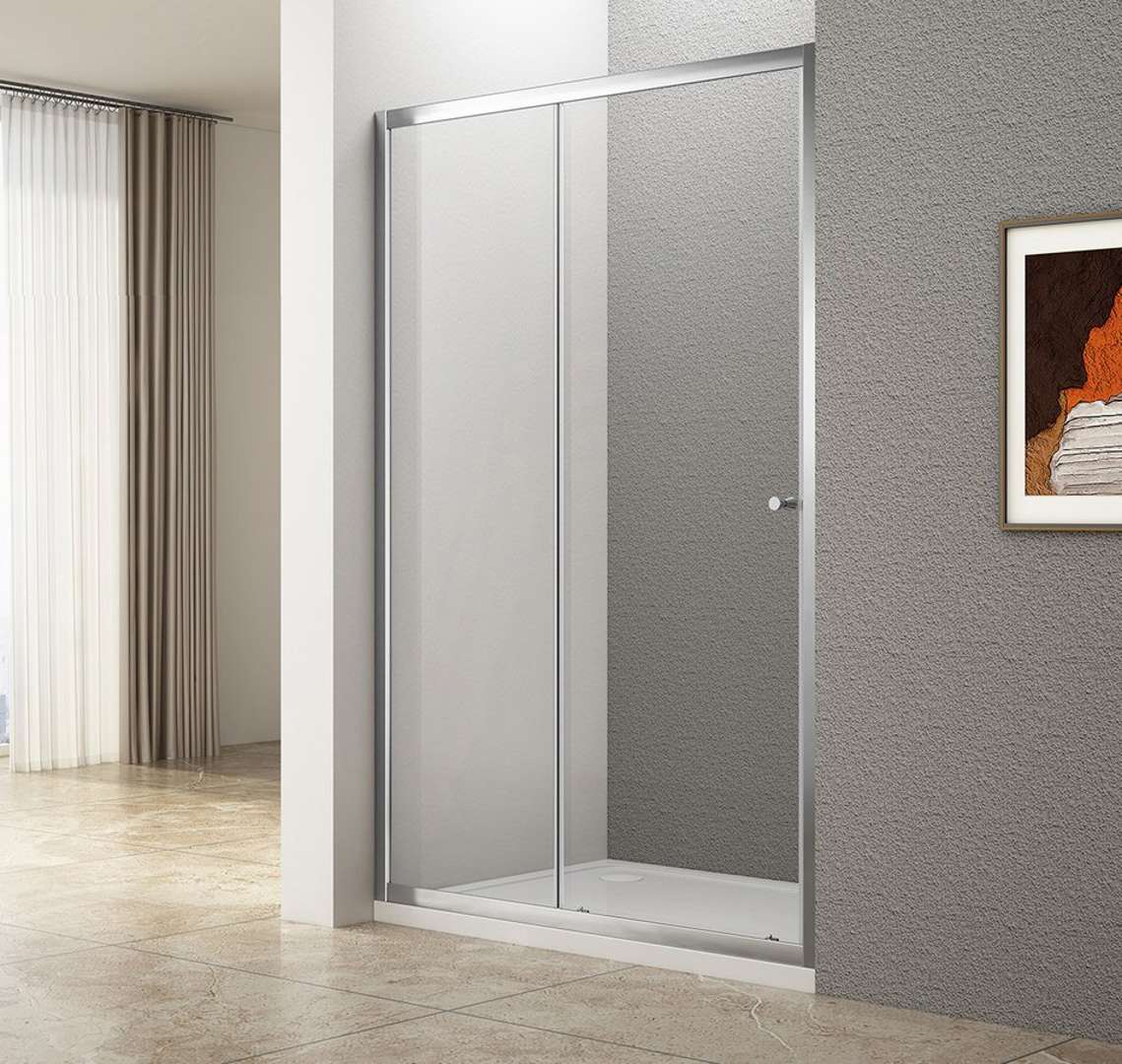 Aqualine Ugga - Duschtür 185x140 Cm, Klarglas/chrom Ats140