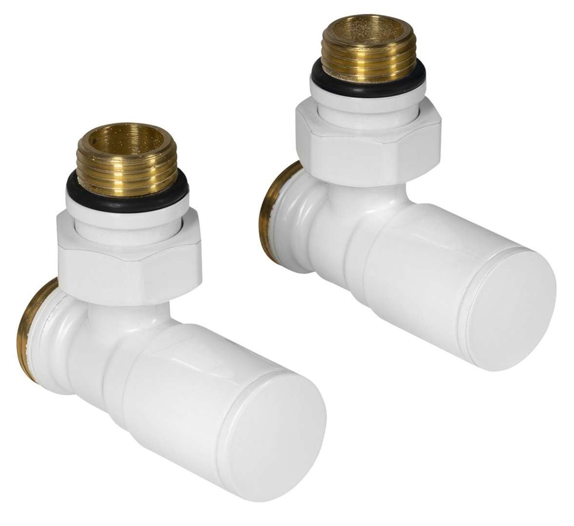 Aqualine C-start - Ventil-anschlussset, Eckverbindung, Weiß Sc237w