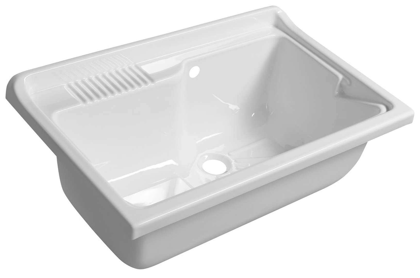 Aqualine - Standspüle Auf Unterschrank 80x50 Cm, Weiß Pi8050