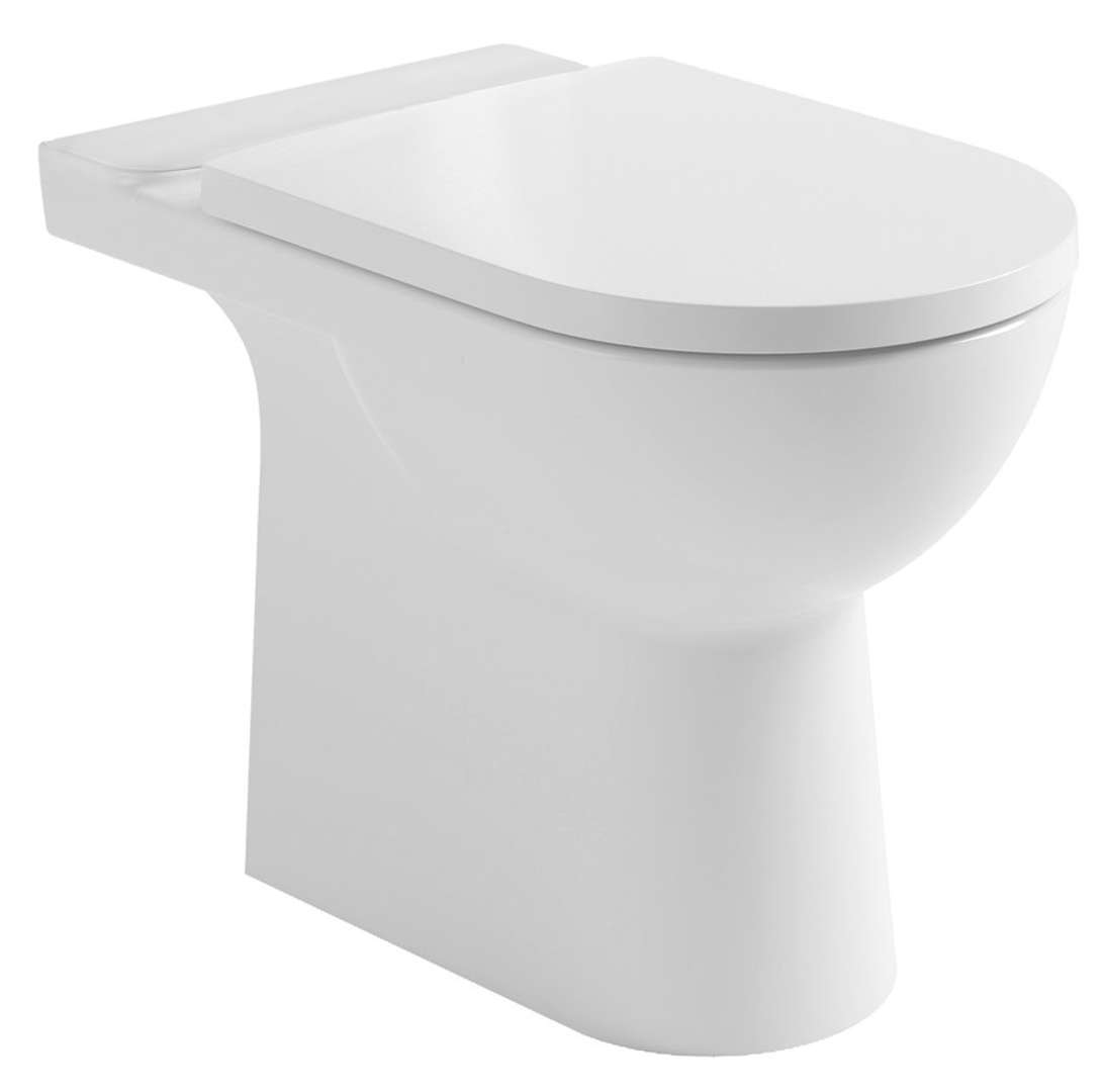 Aqualine Talamo - Wc-kombi, Vario-abgang, Rimless, Weiß Pb107-111