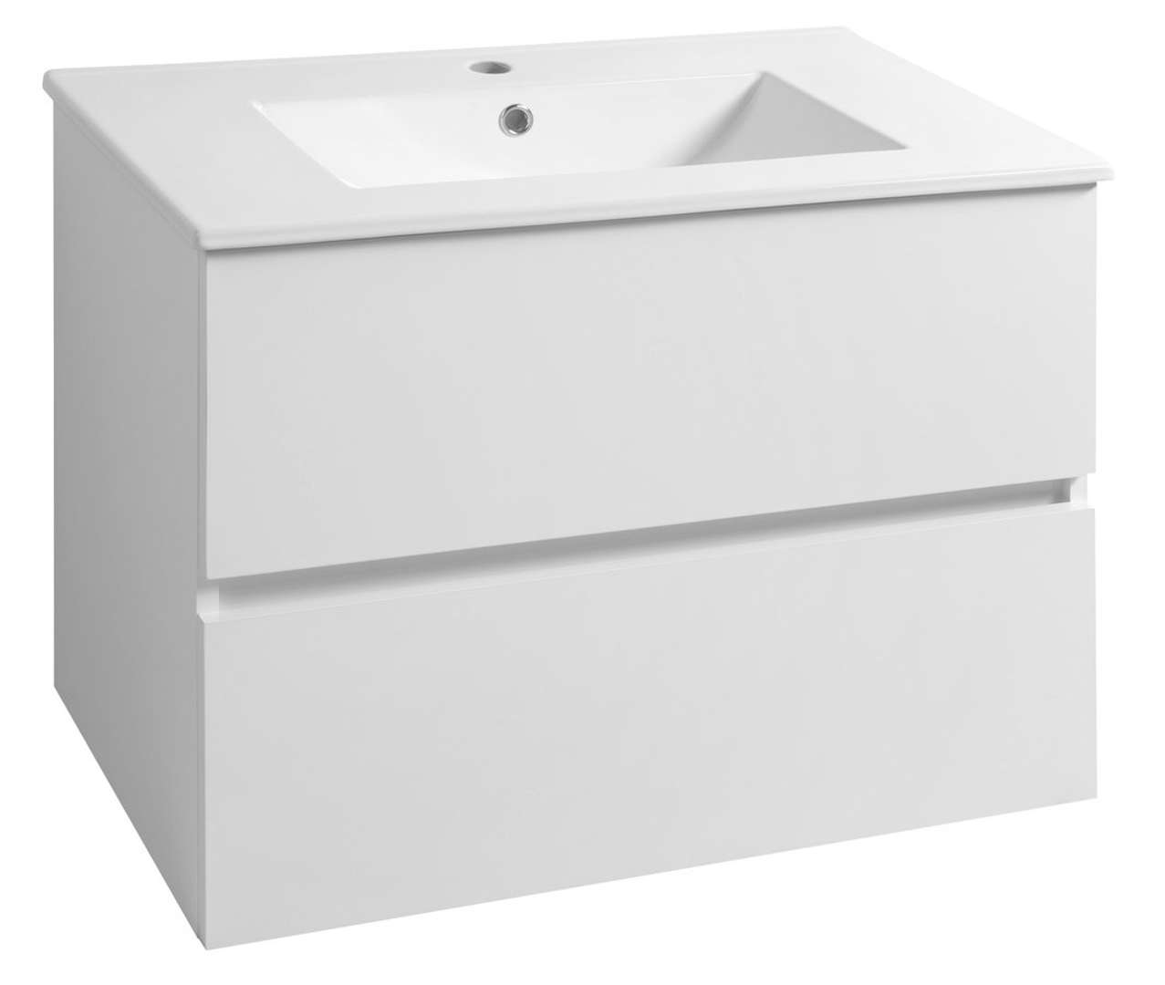 Aqualine Paneda - Waschtischunterschrank 80x55x45 Cm, Weiß Pn280