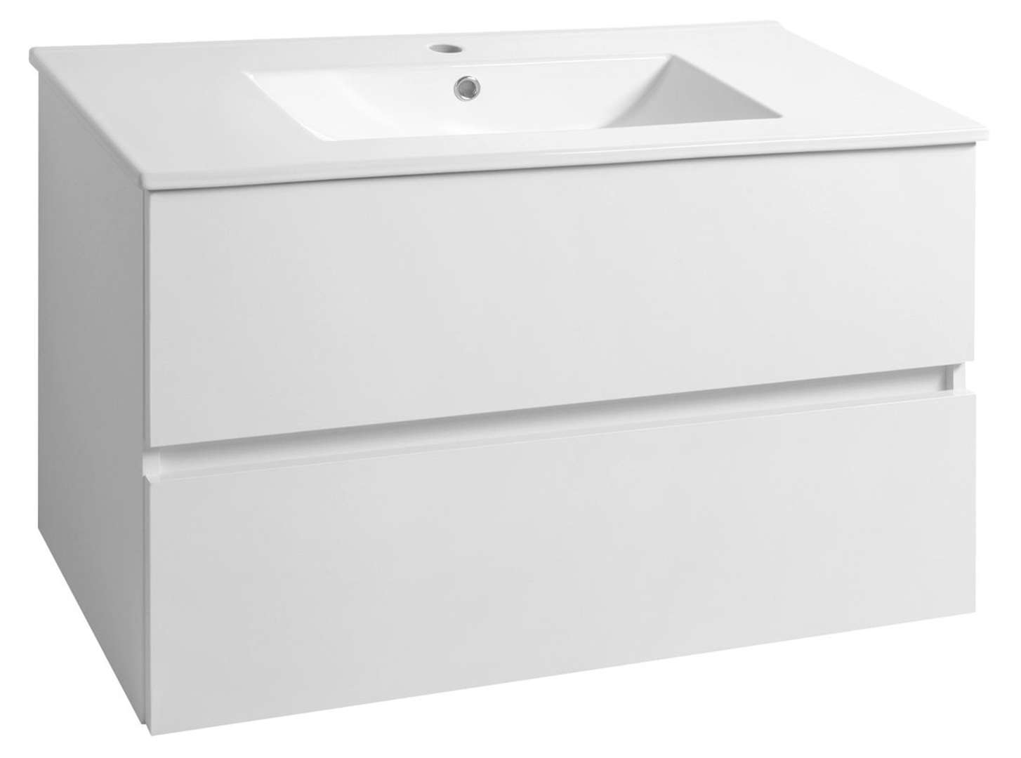 Aqualine Paneda - Waschtischunterschrank 100x55x45 Cm, Weiß Pn210