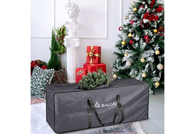 Salcar Aufbewahrungstasche für Weihnachtsbaum Künstlich − für zerlegbare Bäume bis zu 270 cm, 150 x 50 x 60 cm extra große Aufbewahrungstasche