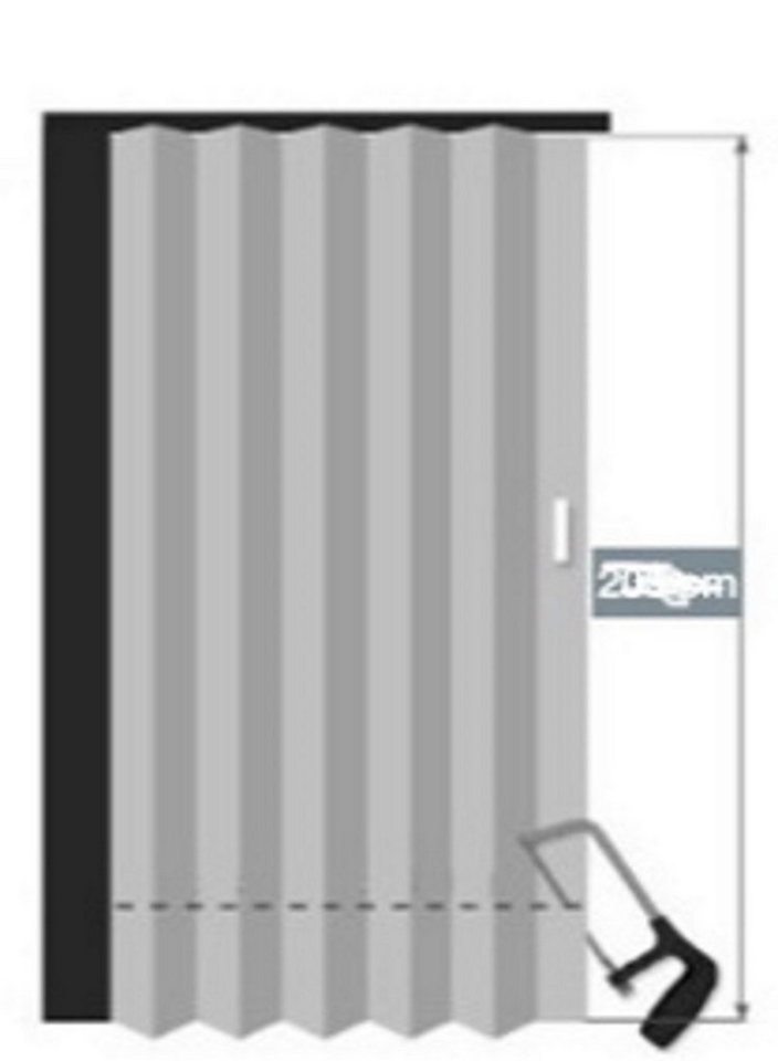 Vivaldi Falttür Schiebetür Farbe buche Fenster H. 202 cm Türbreite bis 84 cm pgl043 (1 Karton, 1-St., 1 Set), teils vormontiert Bild 4