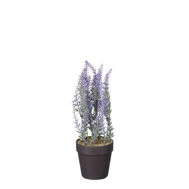 Kunstpflanze Mica künstlicher Lavendel im Topf violett 24 x 10, Mica Decorations