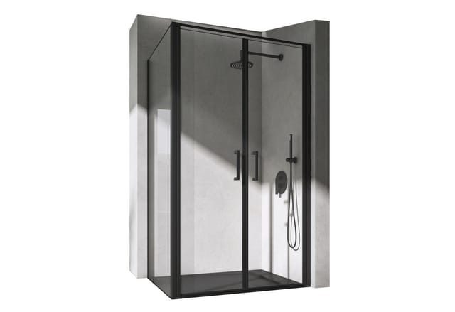 doporro Eckdusche Duschkabine Rav66 Rechts-oder Linkseinstieg Sicherheitsglas, BxT: 90x80 cm, Einscheibensicherheitsglas