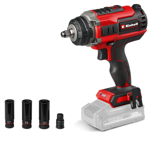 Einhell Akku-Schlagschrauber Schlagschrauber IMPAXXO 18/450 Solo 18V 3-Gang-Getriebe, Bl