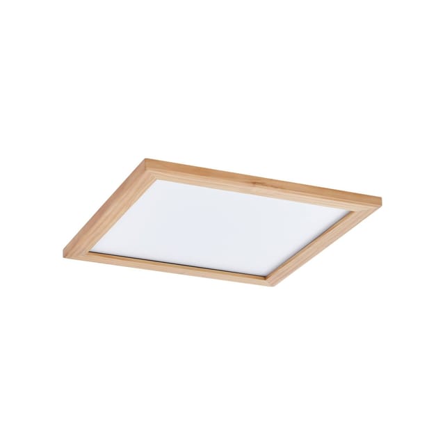 Lucande Deckenleuchten Joren, LED, Holz Farbwechsel warmweiß / tageslicht IP20 mit Fernbedienung, LED 18 W gesamt, Farbwechsel warmweiß / tageslicht