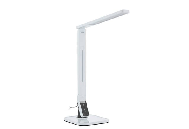 Lindby Schreibtischlampe Eleni, LED, Kunststoff Weiß Farbwechsel warmweiß / tageslicht IP20, 1 x 8 W LED, Farbwechsel warmweiß / tageslicht