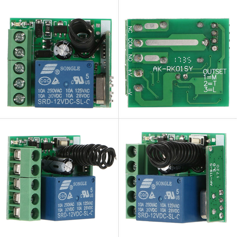 Zoternen Wireless 433 Mhz Dc 12 V Empfänger Transceiver, 1 Kanal, Universal-steuermodul Und Rf-befehle 1527.