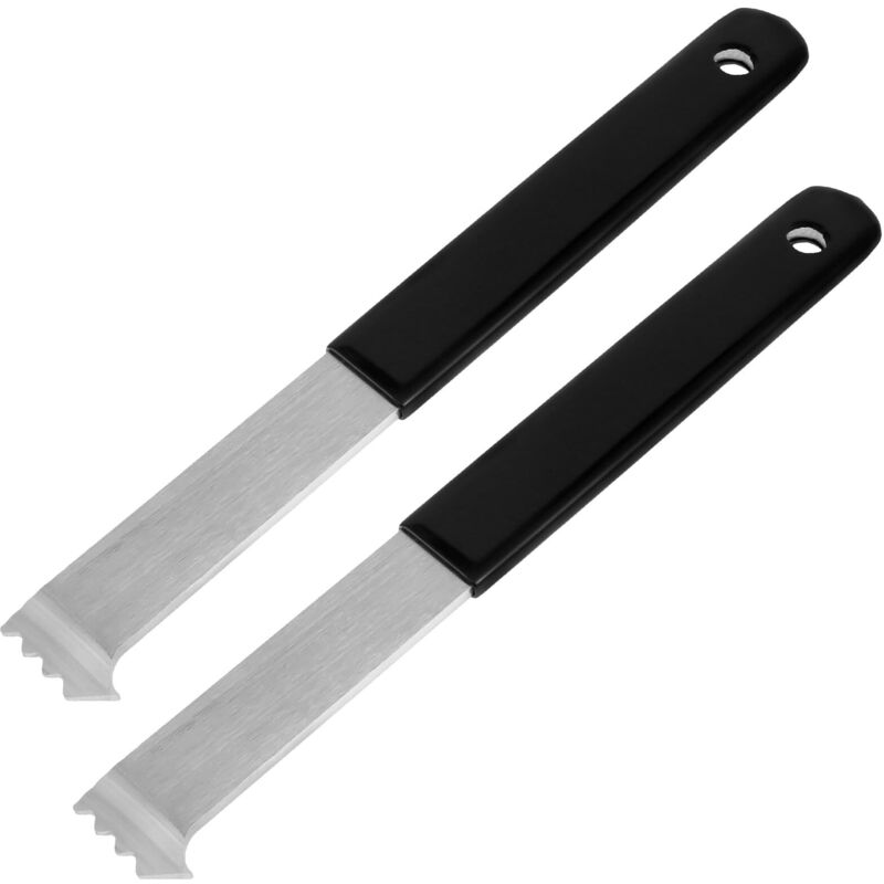 Set Aus 2 Pflastersteinentfernern Aus Metall Mit Schabzähnen Und Greifschlitzen, Robustes Werkzeug Zum Entfernen Von Pflastersteinen, Hartbeschichteter Hebel Für Garten, Rasen, Hof, Terrasse, Pflaster