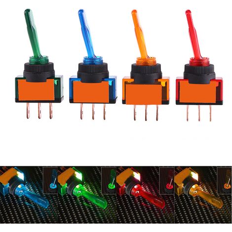 Spst 3-poliger Wippschalter Mit Led-anzeige Für Pkw Und Lkw