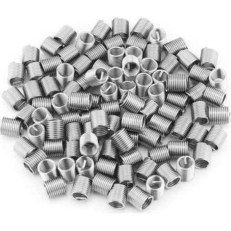 100 Gewindeeinsätze, M8 X 1,25 Helicoil-einsätze, Gewindeeinsätze Aus Edelstahl 304, Reparatur-einsatz-sortiment