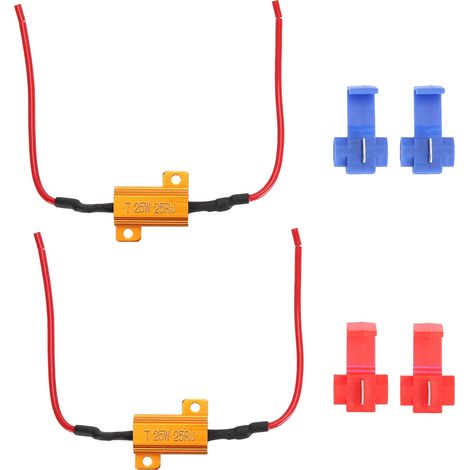 Drahtwiderstand, Anti-hyperblinker 2 Stück 25ω Led-decoder 25w Einfache Installation Keine Fehler Für Automobile.