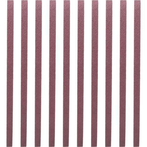 Sixrun Schleifpapierband, 10 Stück Aluminiumoxid-schleifbänder 533 X 9 Mm Für Holz, Möbel, Beschläge Und Nichtmetalle (60)