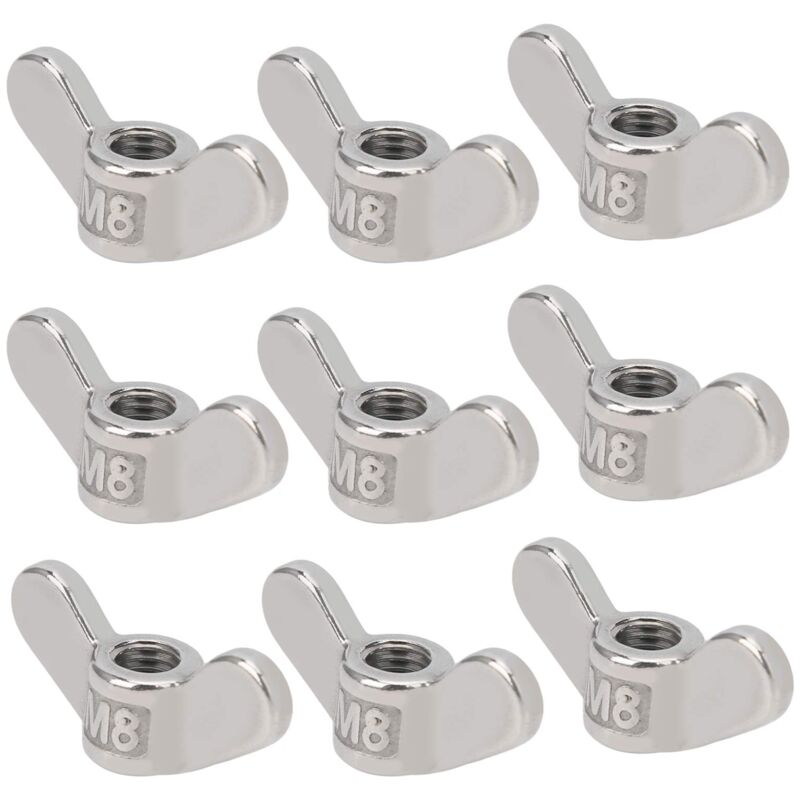 Zoternen Packung Mit 10 M8 Flügelmuttern Aus Edelstahl 304, 8 Mm