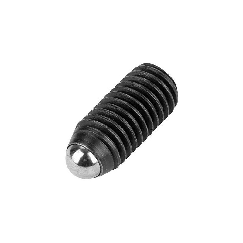 Zoternen Packung Mit 10 M12 Gewindefeder-druckstiften Aus Kohlenstoffstahl, Schwarz, Innensechskant, Kugel, Federbelastet (m12 X 25)