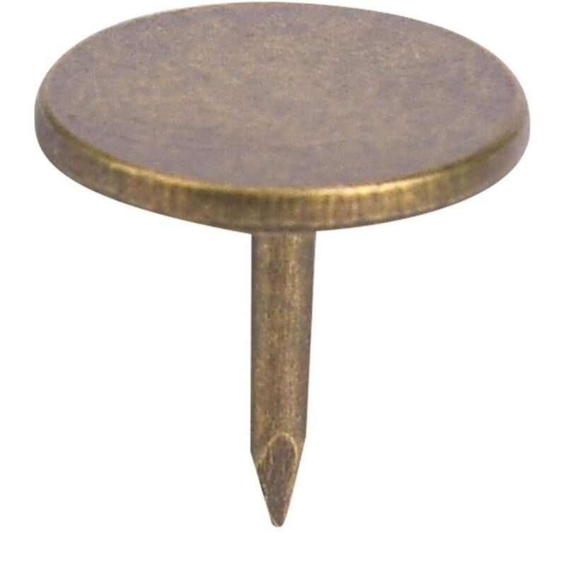 Sheens Polsternägel, 100 Stück, Runde, Flache Ziernägel Aus Cyanfarbenem Bronze-eisen Für Antike Sofamöbel, Metall-polsterzubehör (11 X 11 Mm)
