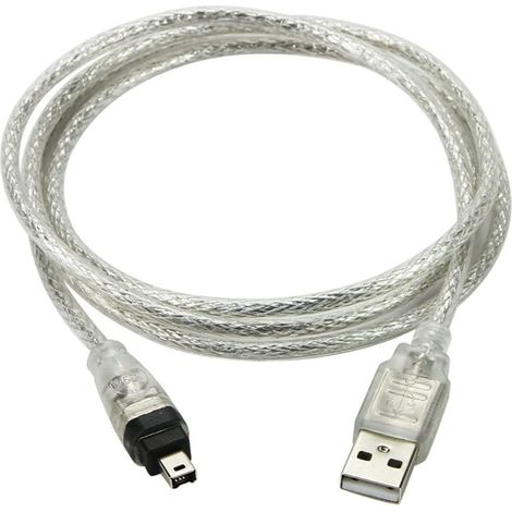 Usb 2.0-steckerkabel, Kompatibel Mit Firewire Dv Ieee 1394 4-pin Ilink-stecker Für Dcr Trv75e Camcorder Oder Kameras Mit 4-pin Firewire-anschluss