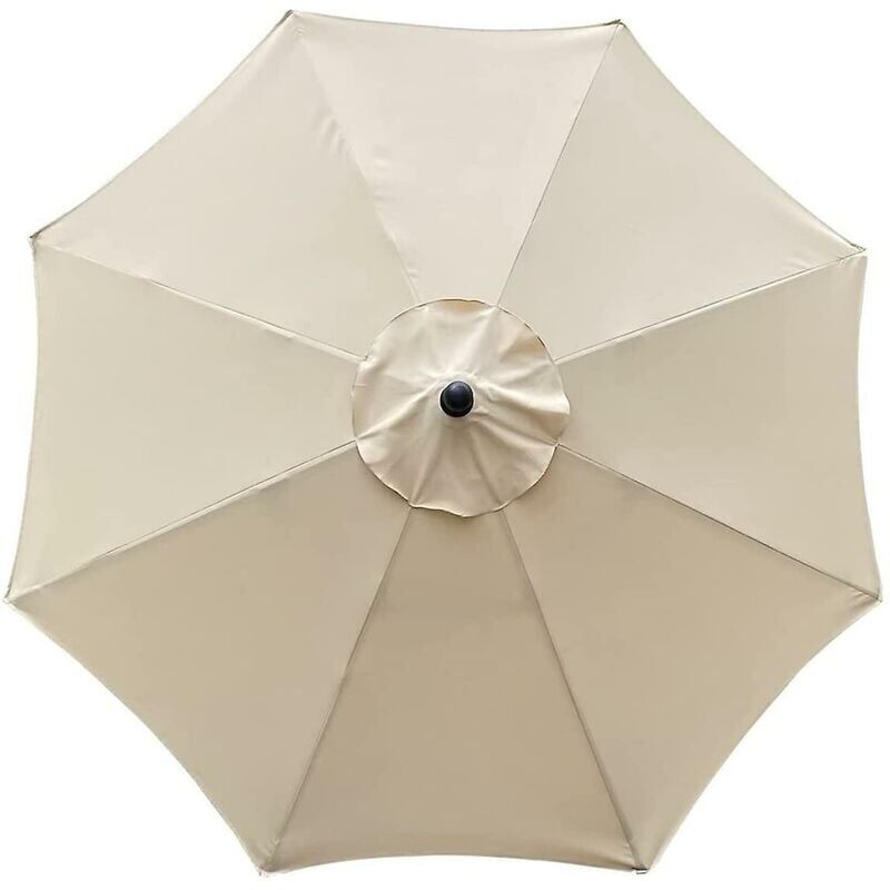 Aimoonsa Ersandy Sonnenschirmbezug, 8 Streben, 3 M, Wasserdicht, Uv-beständig, Ersatzbezug, Für Terrasse, Garten, Beige