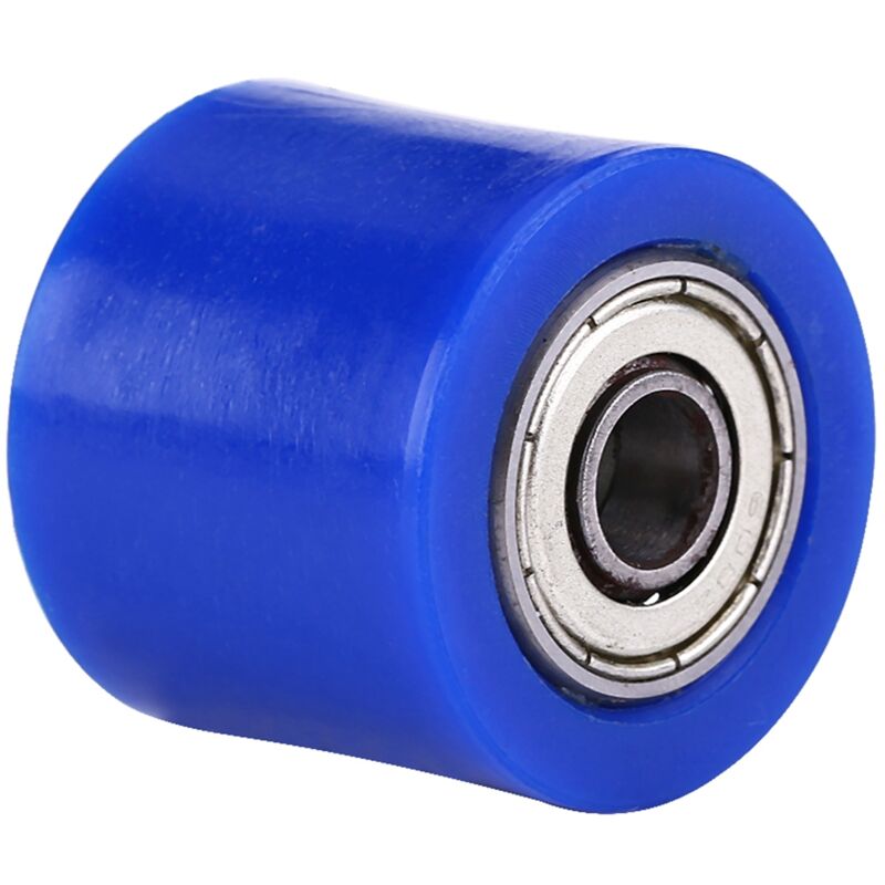 Bamjour Fahrradkettenspanner, 8mm Universal-kettenspanner-rollenführungsrad-spannvorrichtung Für Motorrad Bike Enduro (blau).