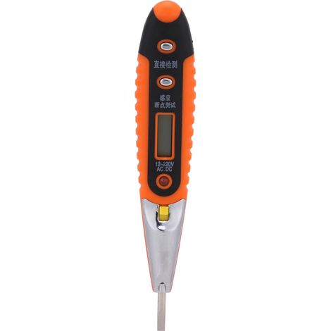 Robustes, Tragbares Spannungsprüfgerät Mit Blauer Led-anzeige, Selbsttest-gehäuse, Fehlerprüfung Für Gleich- Und Wechselstromnetze (12–250 V), Multifunktionsprüfgerät Mit Beleuchtung Für Bauteile...