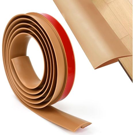 M Lange Pvc-übergangsleiste Für Teppichböden, Selbstklebende Übergangsleiste Für Türen, Braun