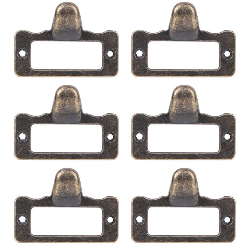Etikettenhalter Aus Bronze, Visitenkartenhalter Aus Metall Für Schubladen Und Schränke, Visitenkartenhalter