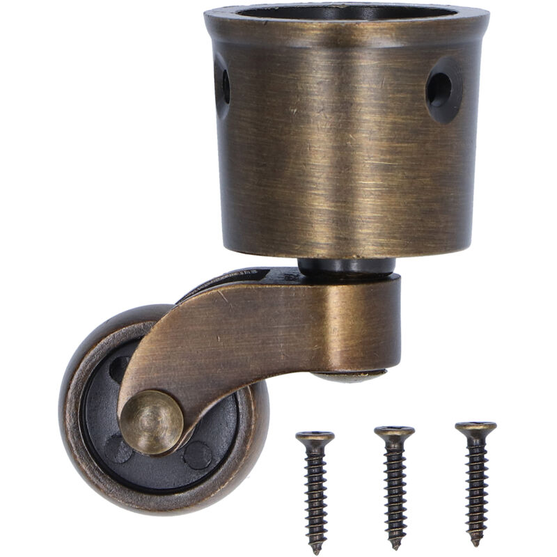 Zoternen Rundbecher Vintage Zinklegierung Matt Exquisit Robust Robust Leise Räder Stabil Langlebig Schwenkbar