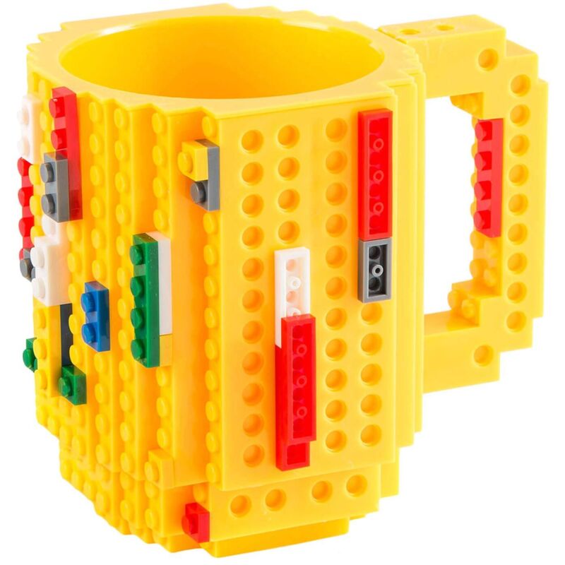 Backsteinbecher - Backstein-kaffeebecher - Baustellen-backsteinbecher - 350-ml-kaffeebecher (gelb)